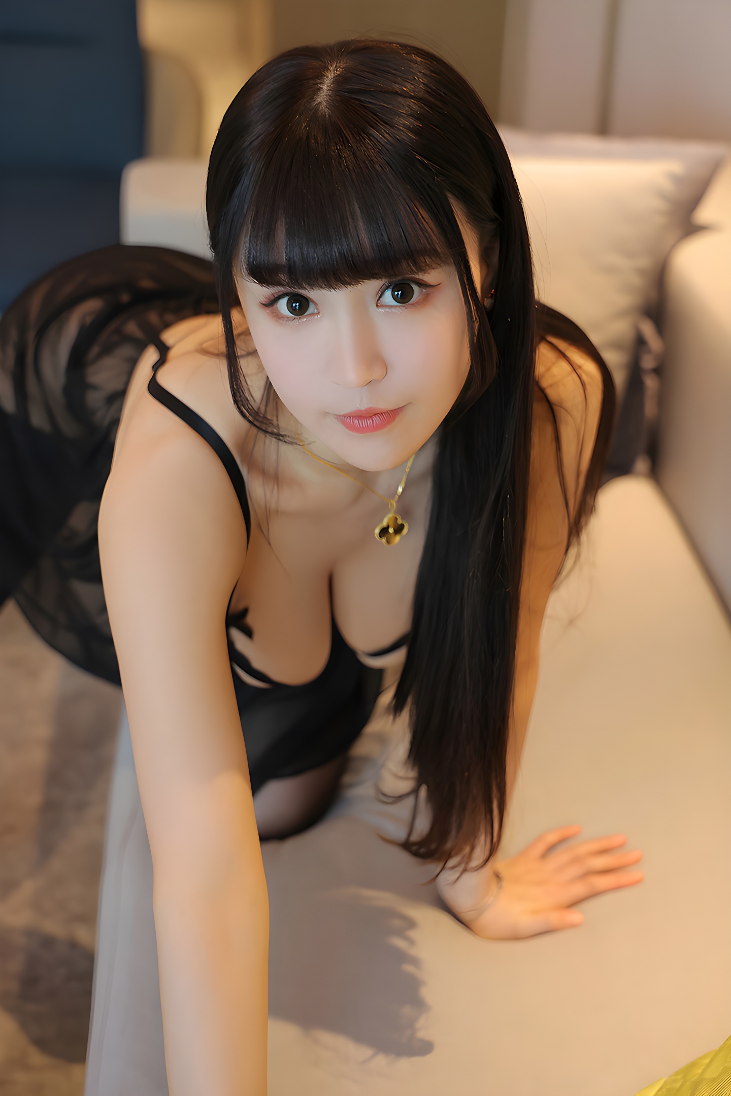 朱可儿蕾丝情趣写真：性感美胸的极致诱惑