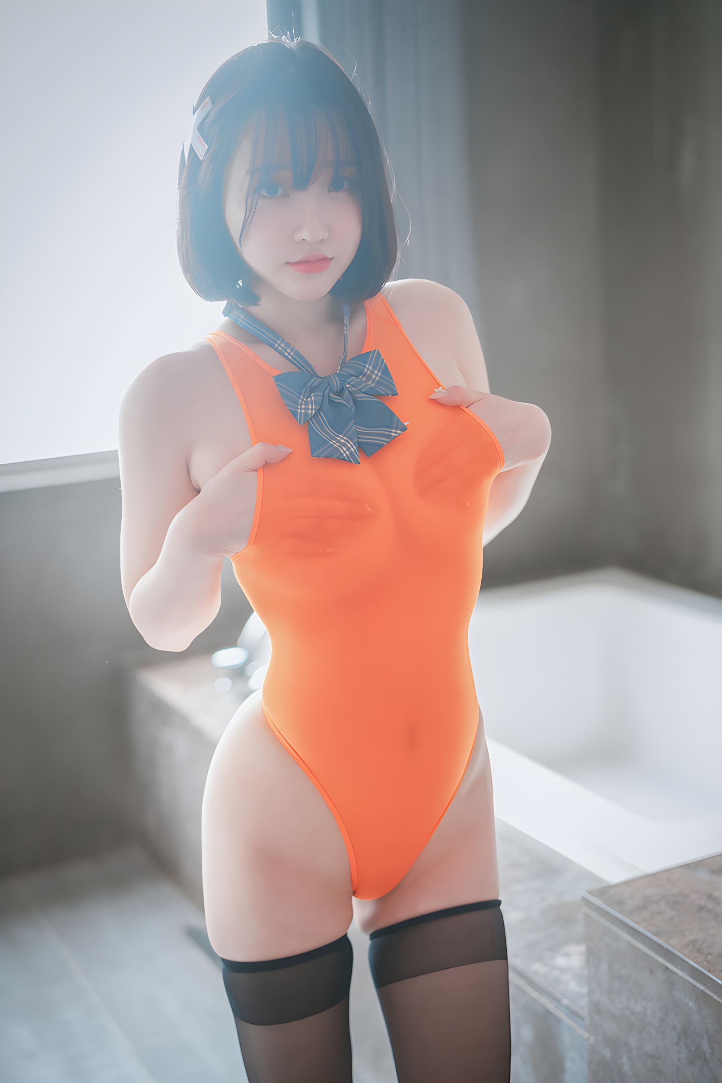 韩国性感女神孙乐乐湿身艺术写真：极致魅力的视觉盛宴