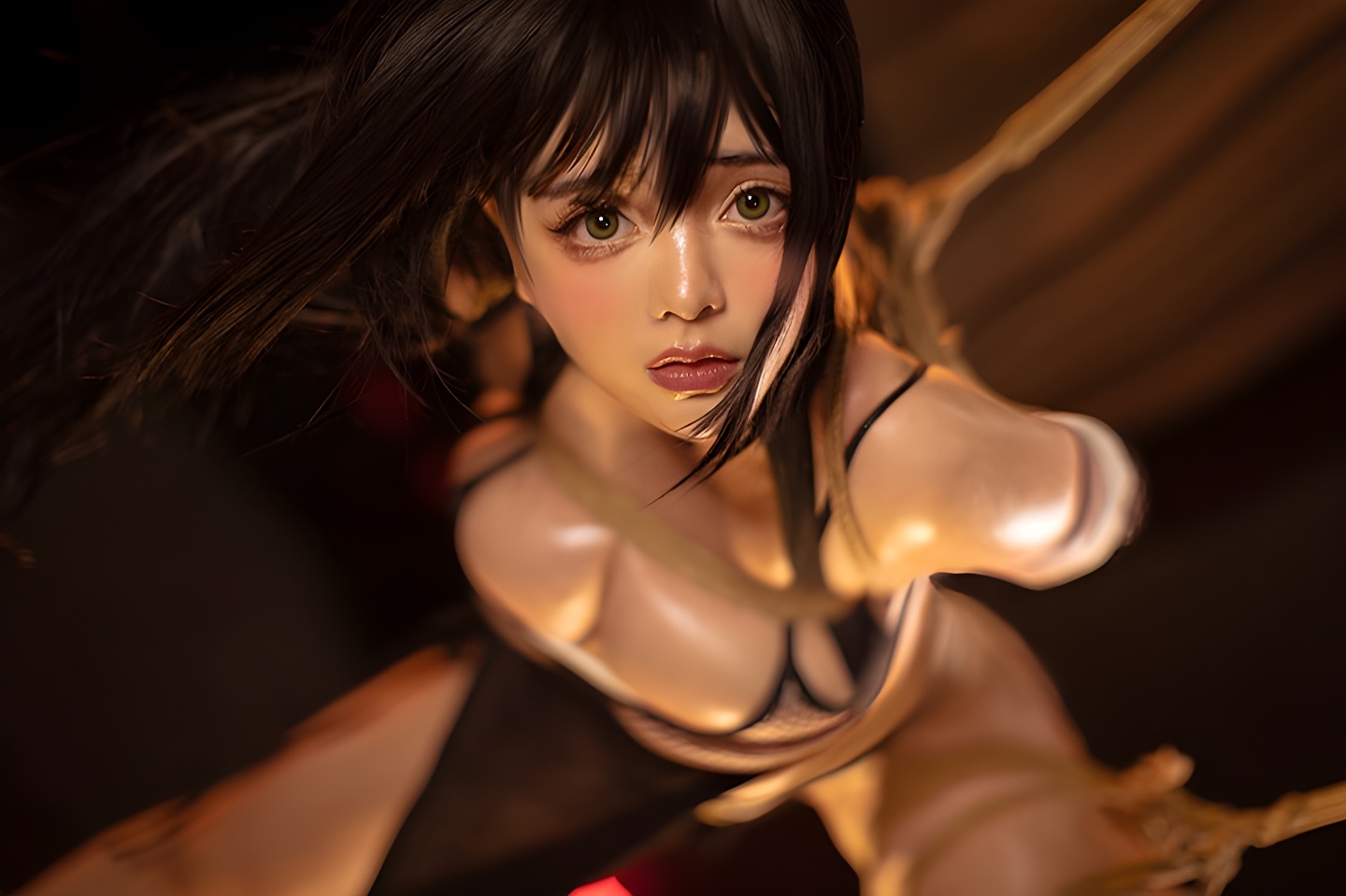 叛忍阿寨寨的悲惨命运：捆绑抹油调教全过程