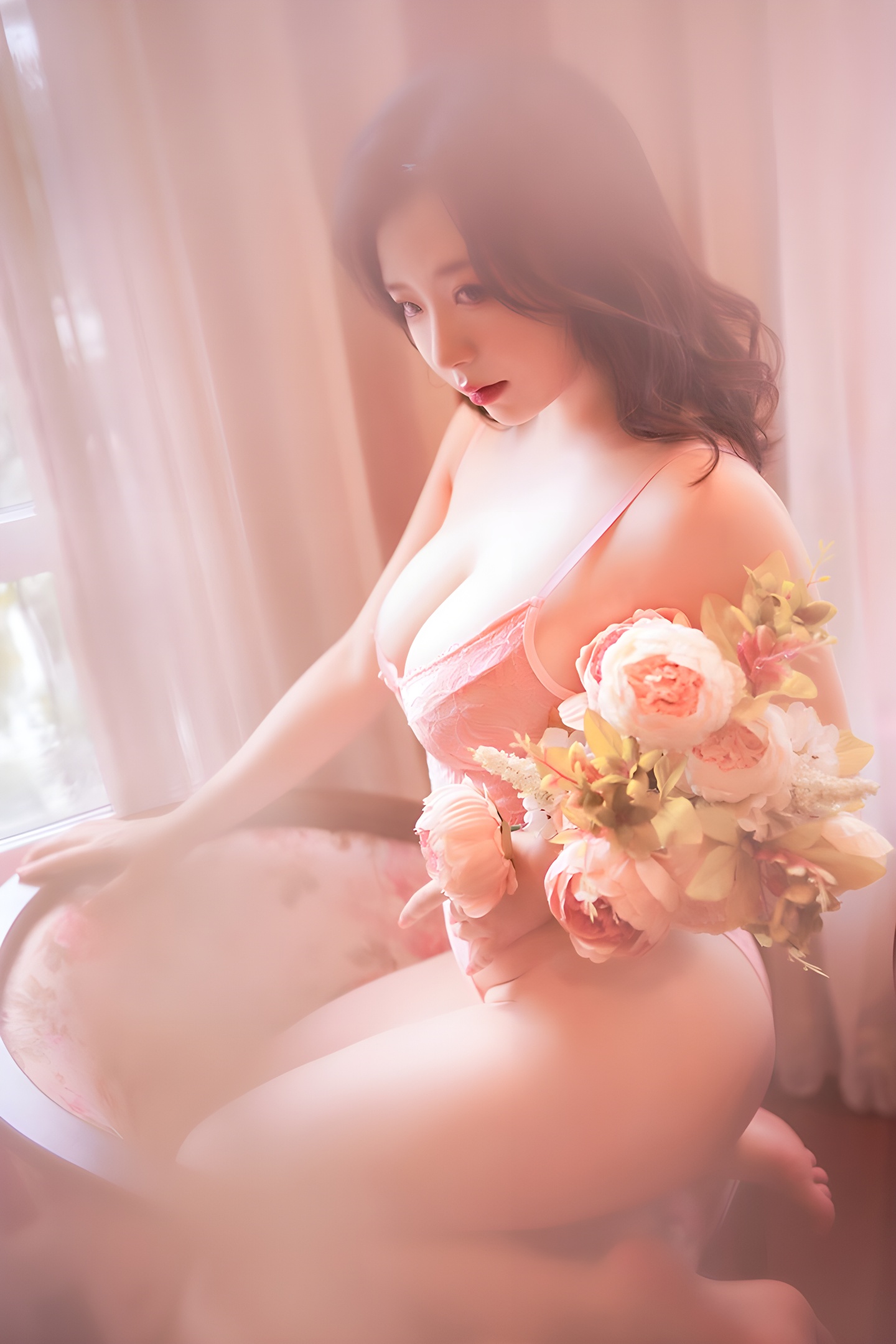 金屋娇娘皮皮奶爆乳唯美写真：梦幻光影下的极致魅力