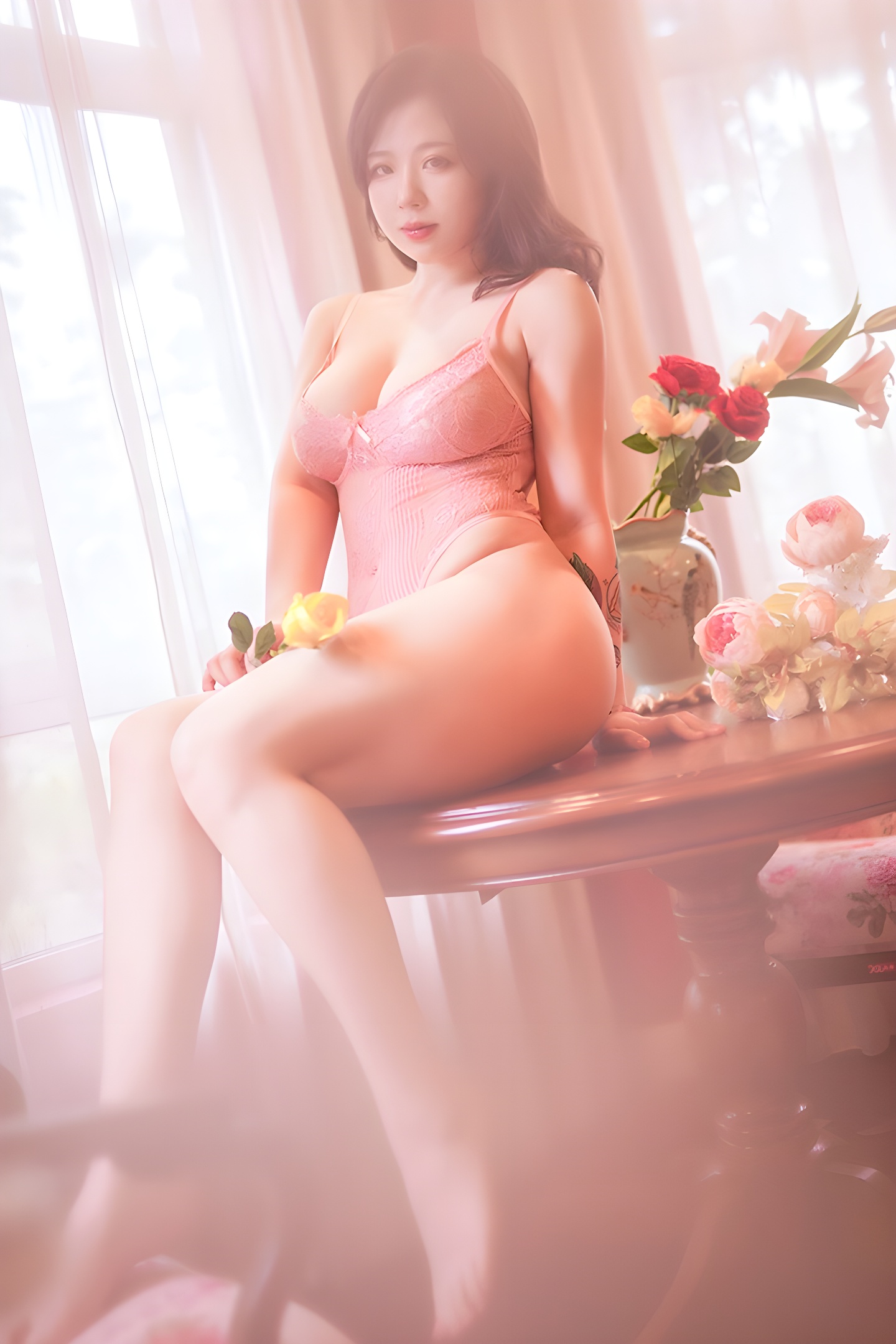 金屋娇娘皮皮奶爆乳唯美写真：梦幻光影下的极致魅力