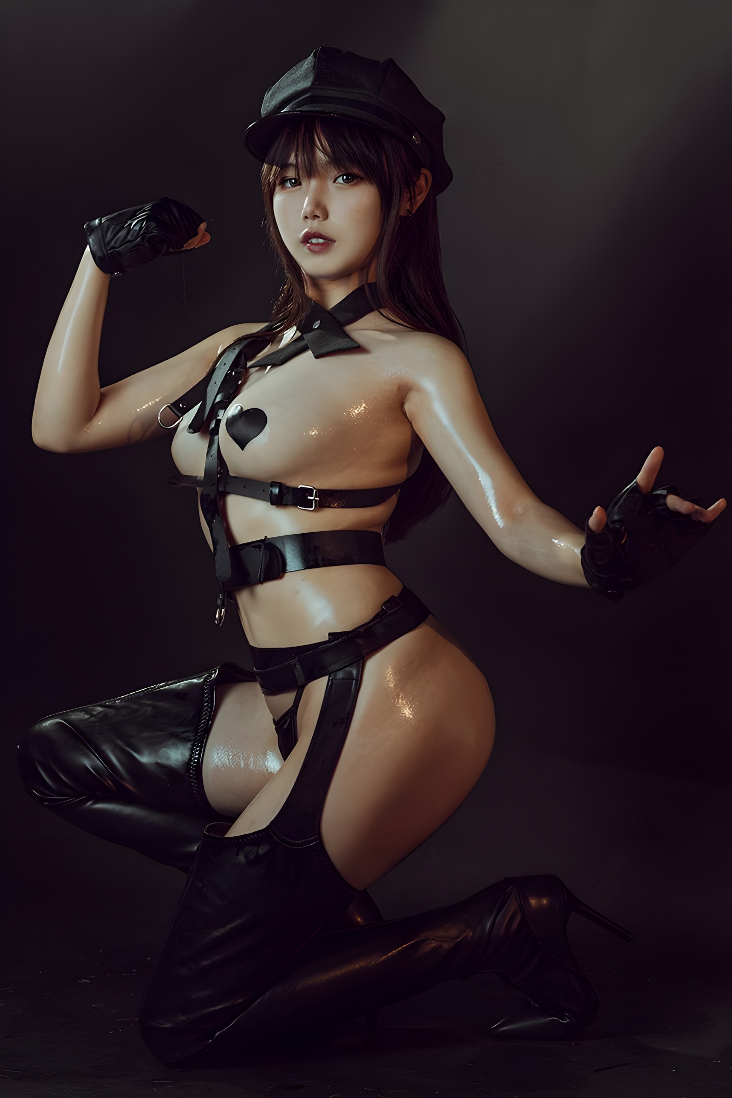 七月喵子抹油少女情趣束缚大尺度写真集