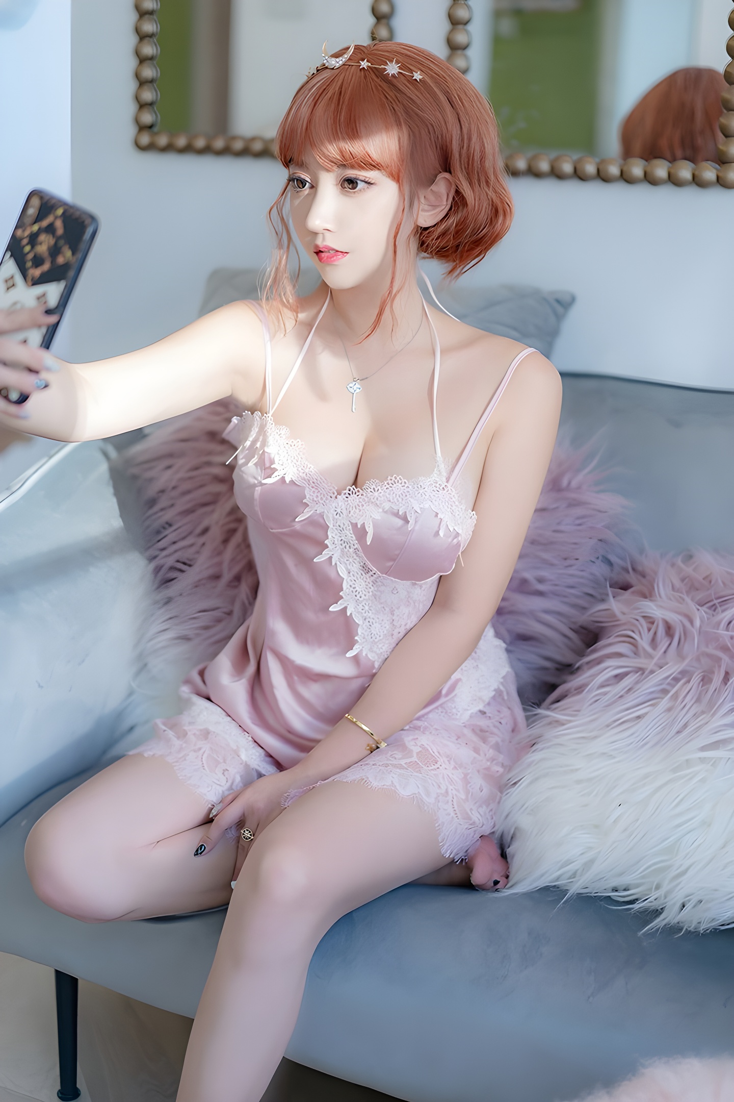 梦幻睡娘米线线：酥胸美臀的极致诱惑