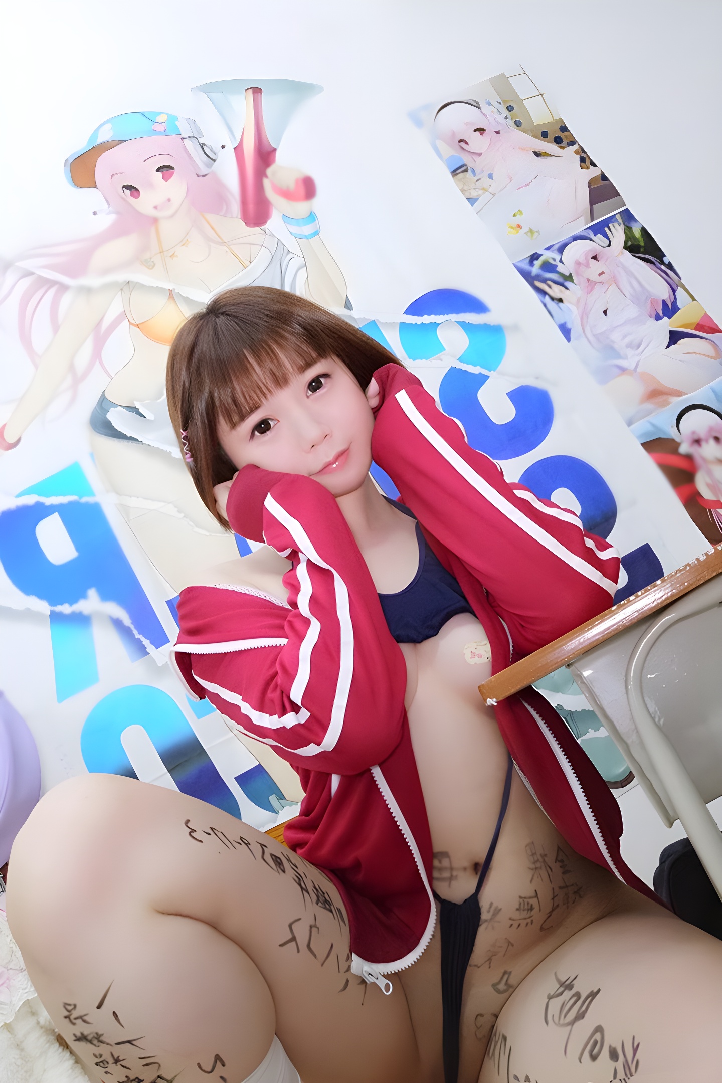 健康自信的微胖小嫩模，蜜汁丰臀令人心动