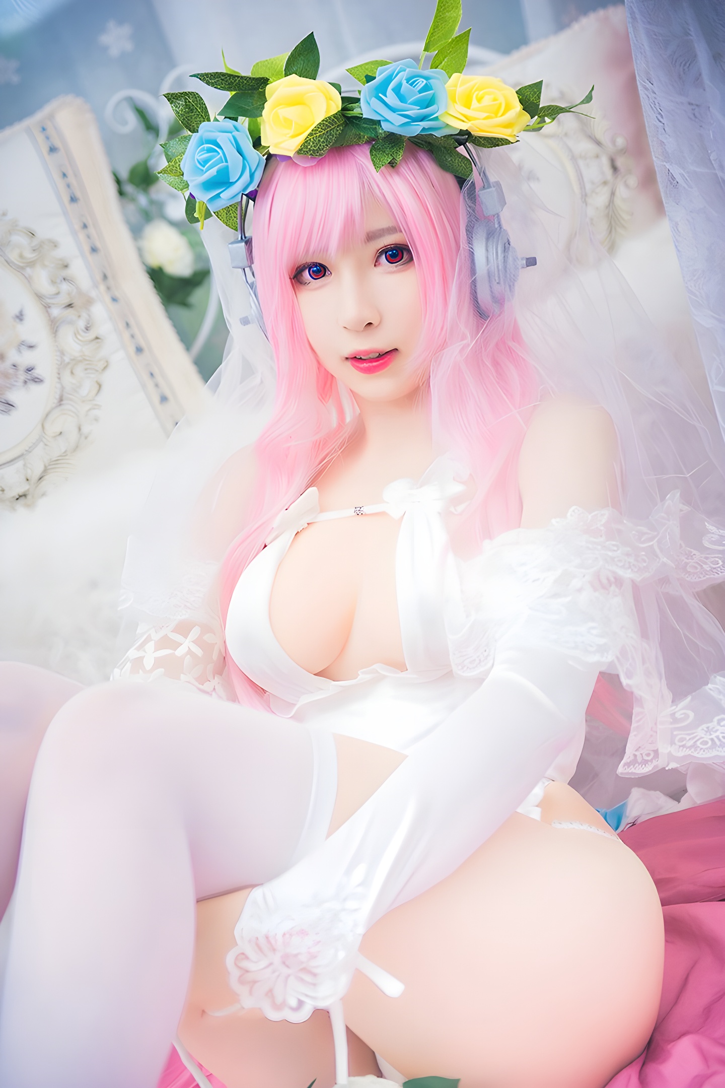 花花仙子小酥酱白丝高跟美乳侧漏：时尚与性感的完美结合