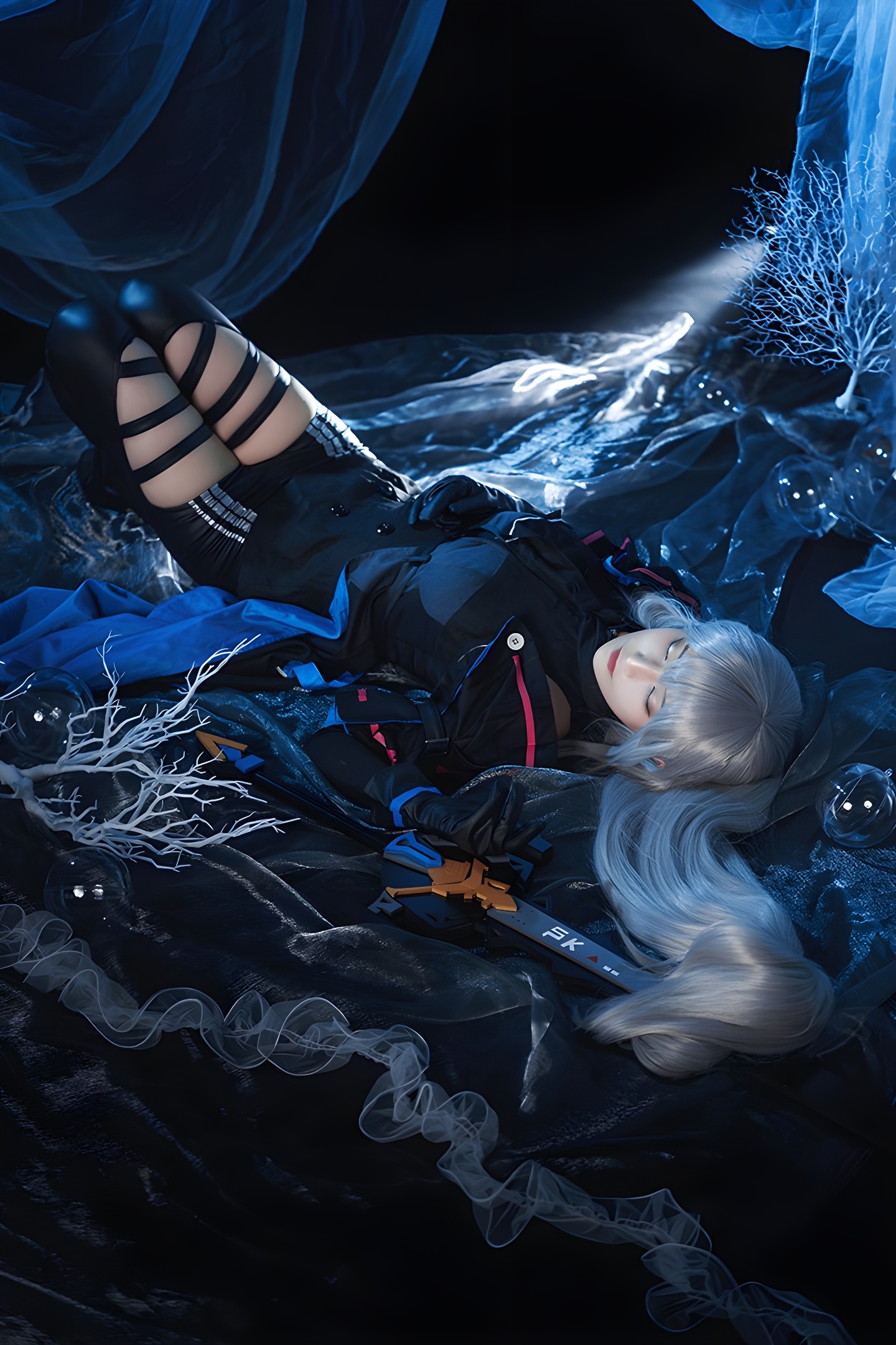 鬼舞禁欲束缚调教：COSPLAY与铁板烧的视觉盛宴