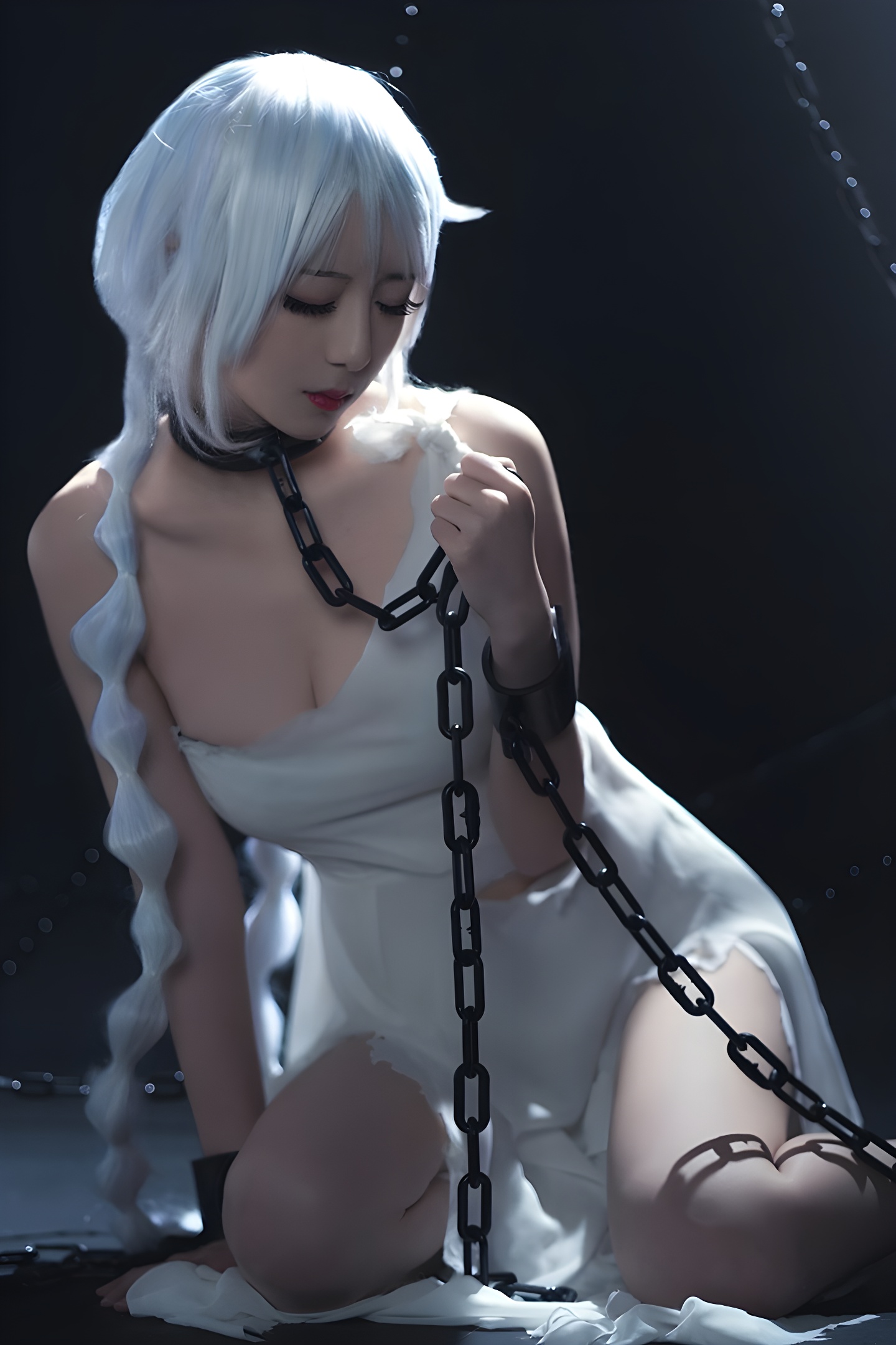 鬼舞禁欲束缚调教：COSPLAY与铁板烧的视觉盛宴