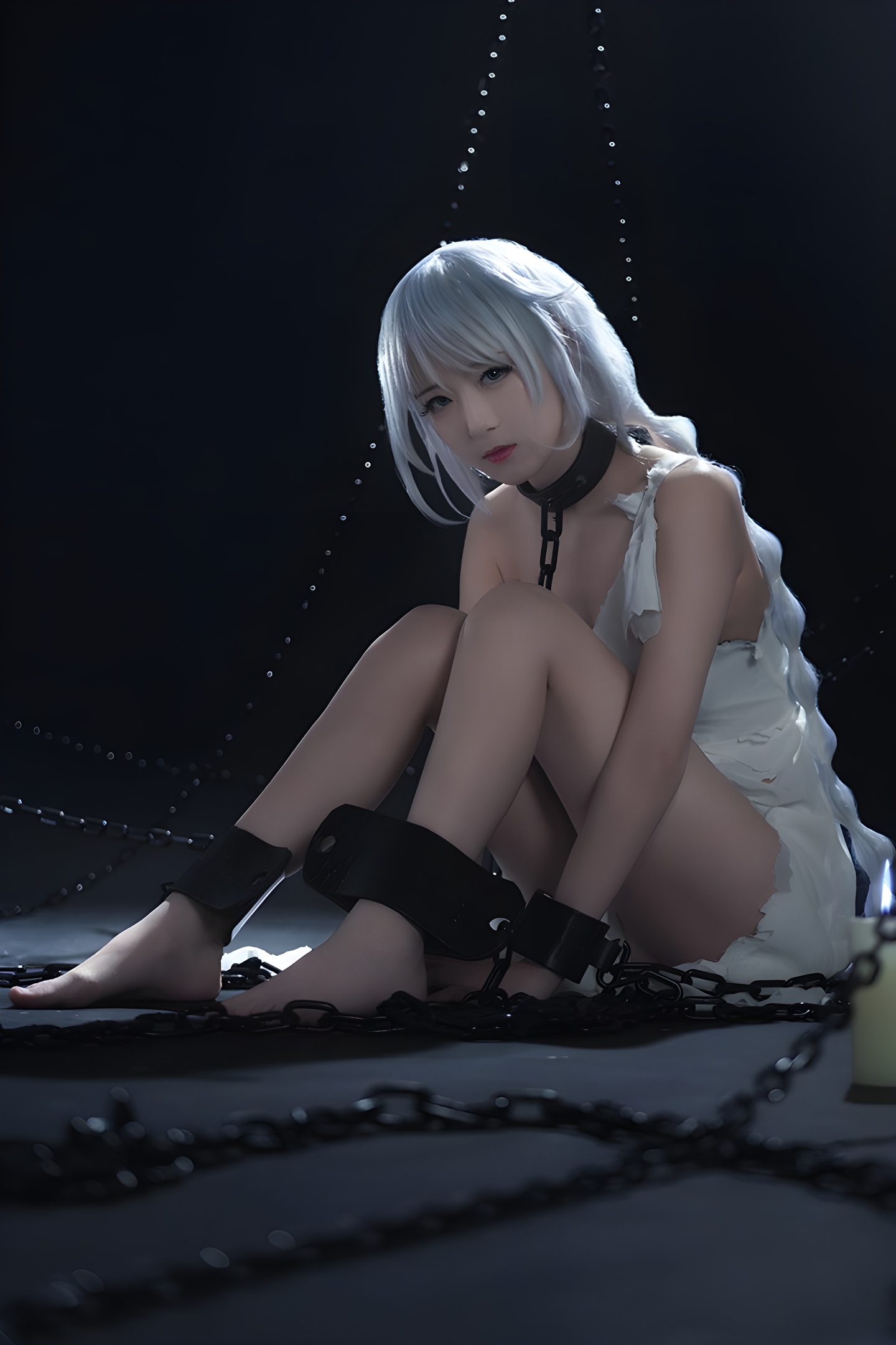 鬼舞禁欲束缚调教：COSPLAY与铁板烧的视觉盛宴