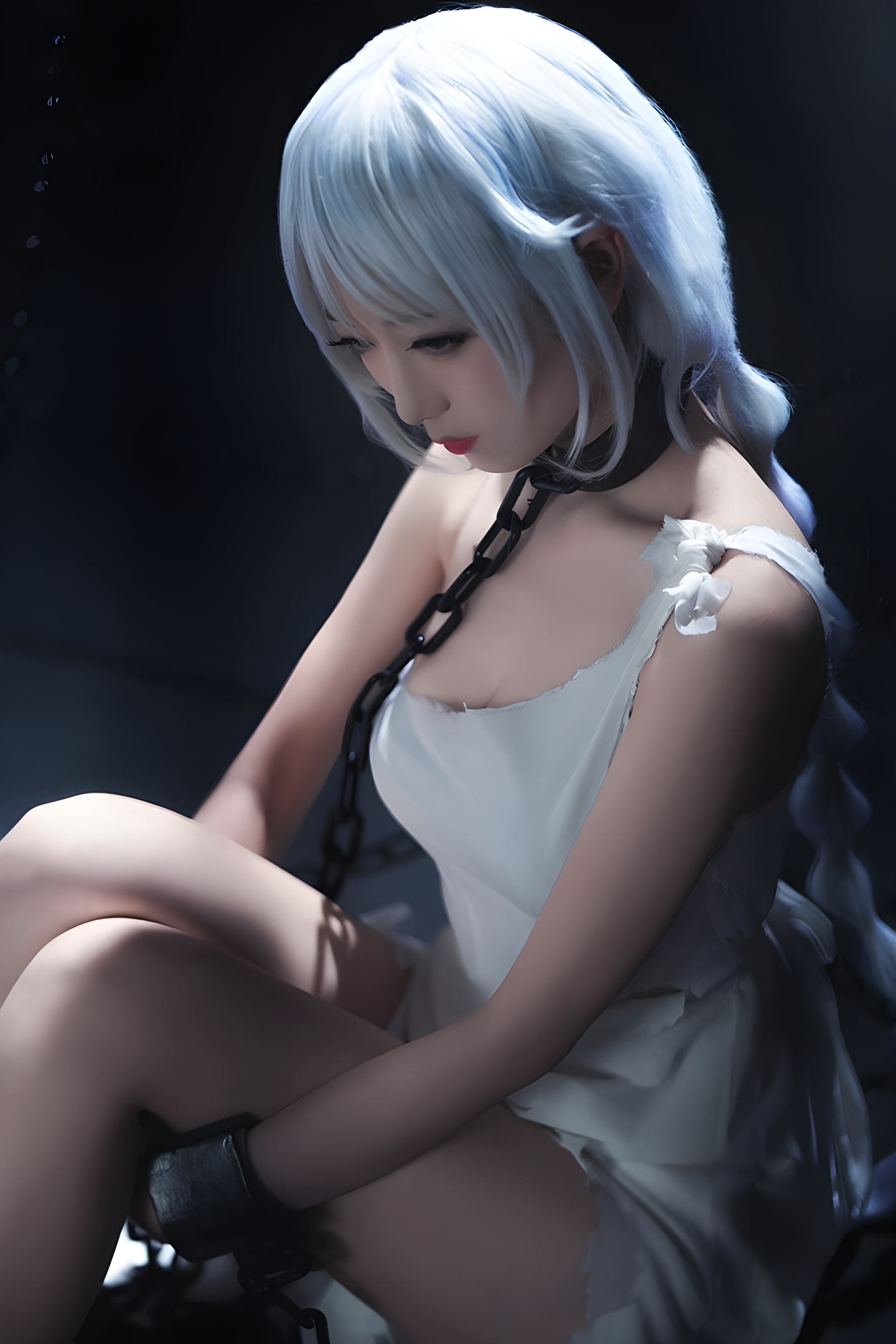 鬼舞禁欲束缚调教：COSPLAY与铁板烧的视觉盛宴