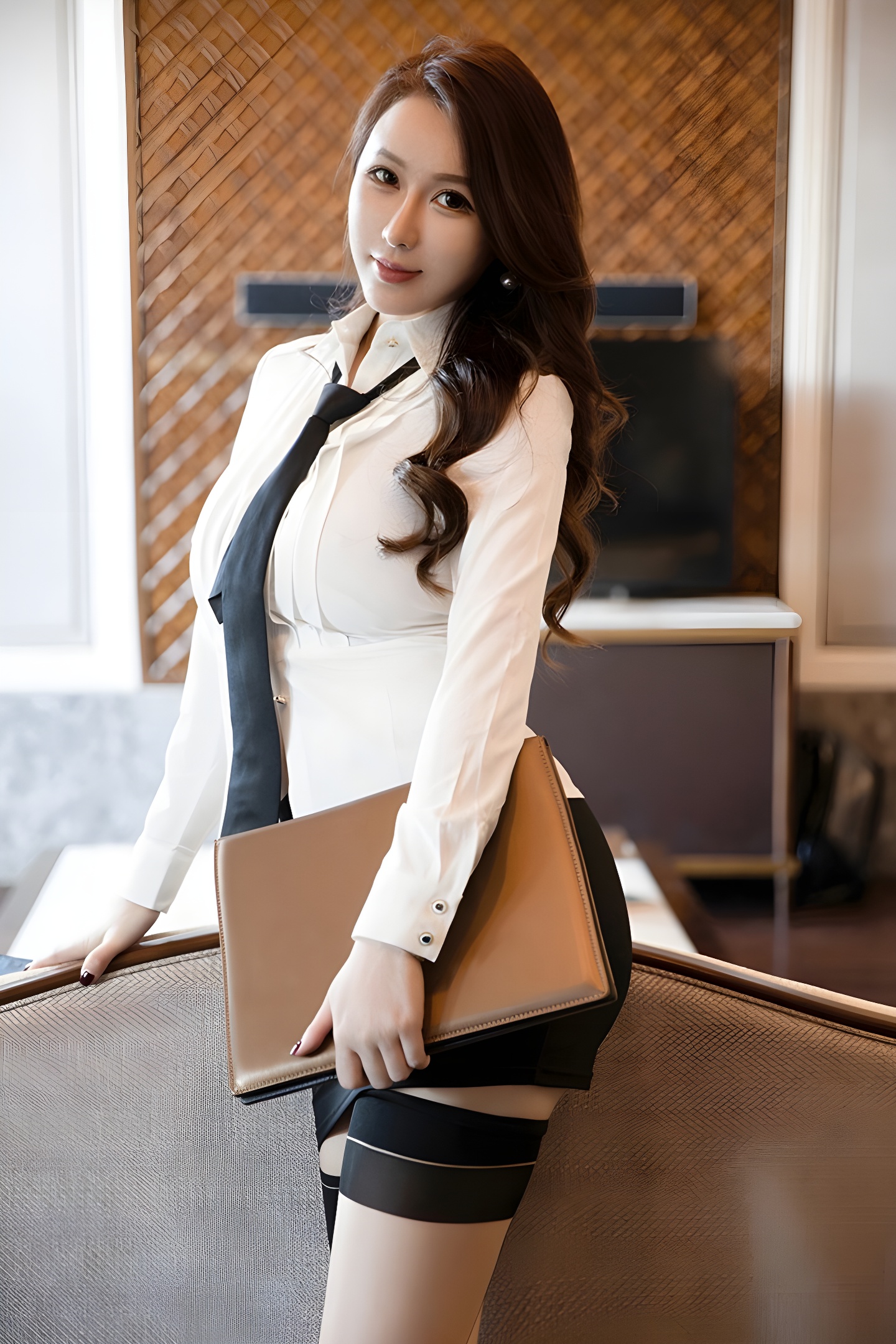 豪情白领尤妮丝：职场女性的自信与性感魅力