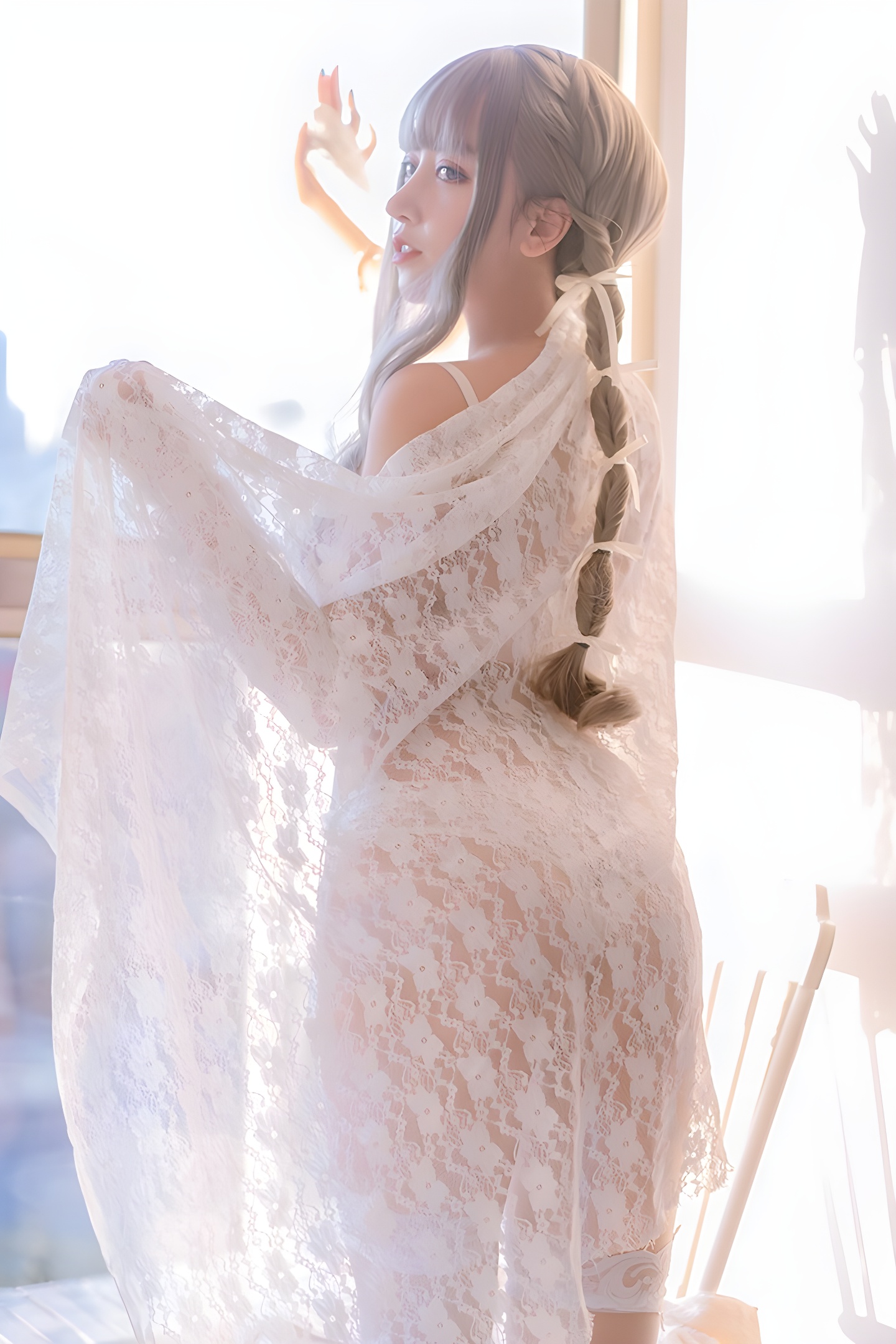 性感COS少女米线线：情窦初开大秀迷人美乳