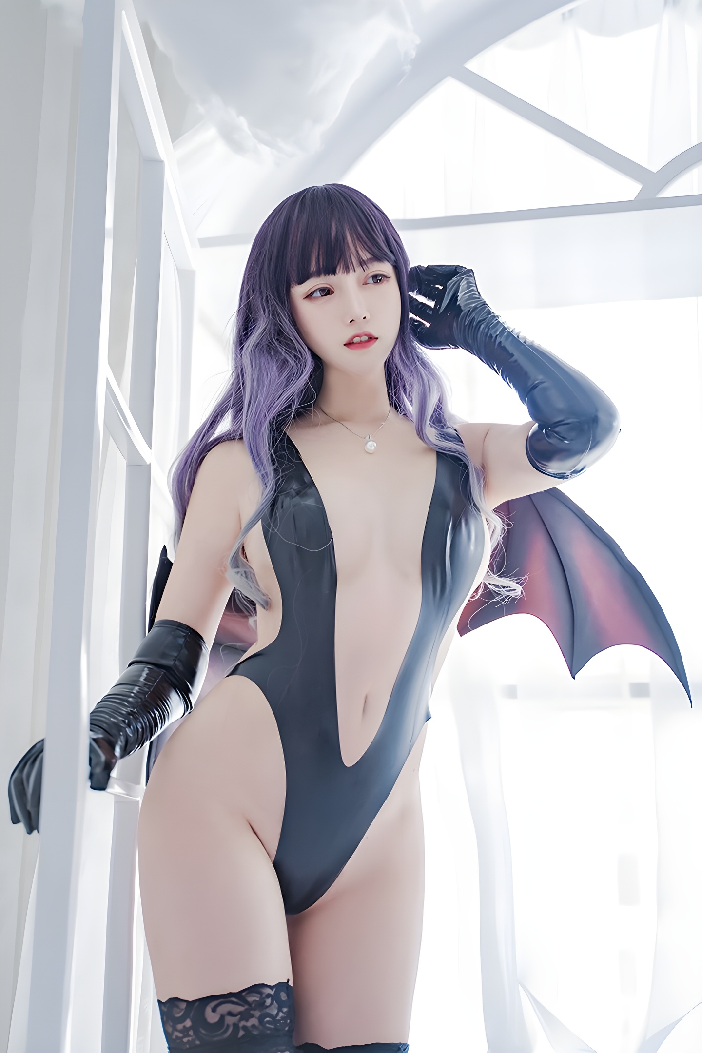 嗜血小恶魔米线线三点胶衣造型：大胆尺度与暗黑魅力的完美结合