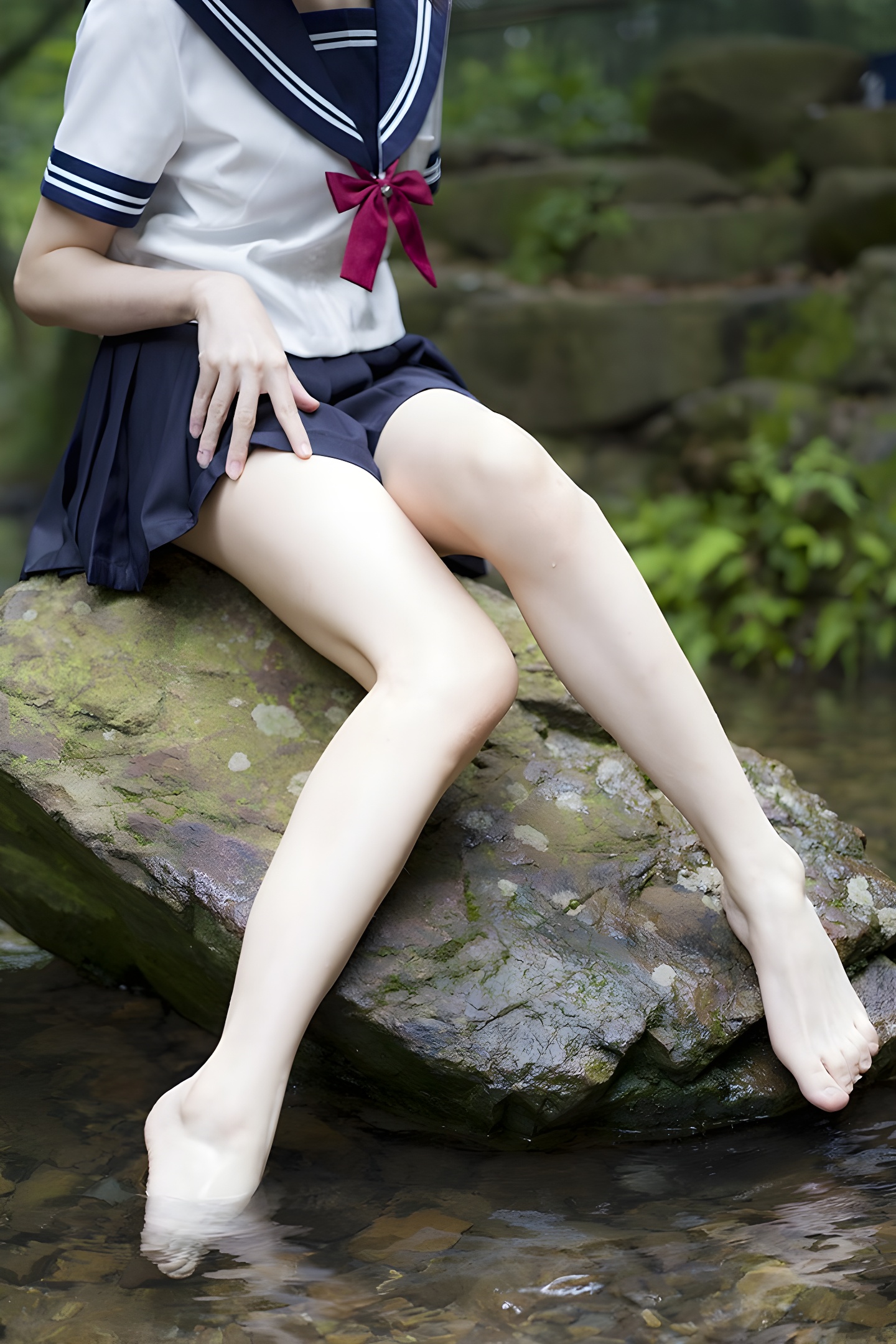 野外露出！魔物喵黑丝制服造型大揭秘，激萌学生妹的诱惑瞬间