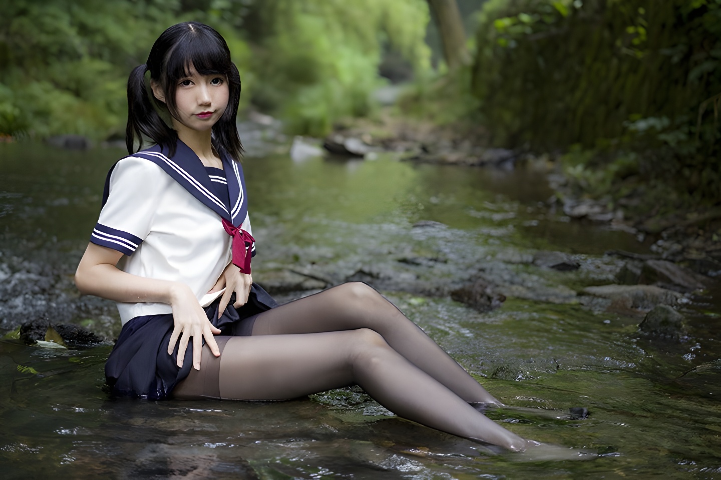 野外露出！魔物喵黑丝制服造型大揭秘，激萌学生妹的诱惑瞬间