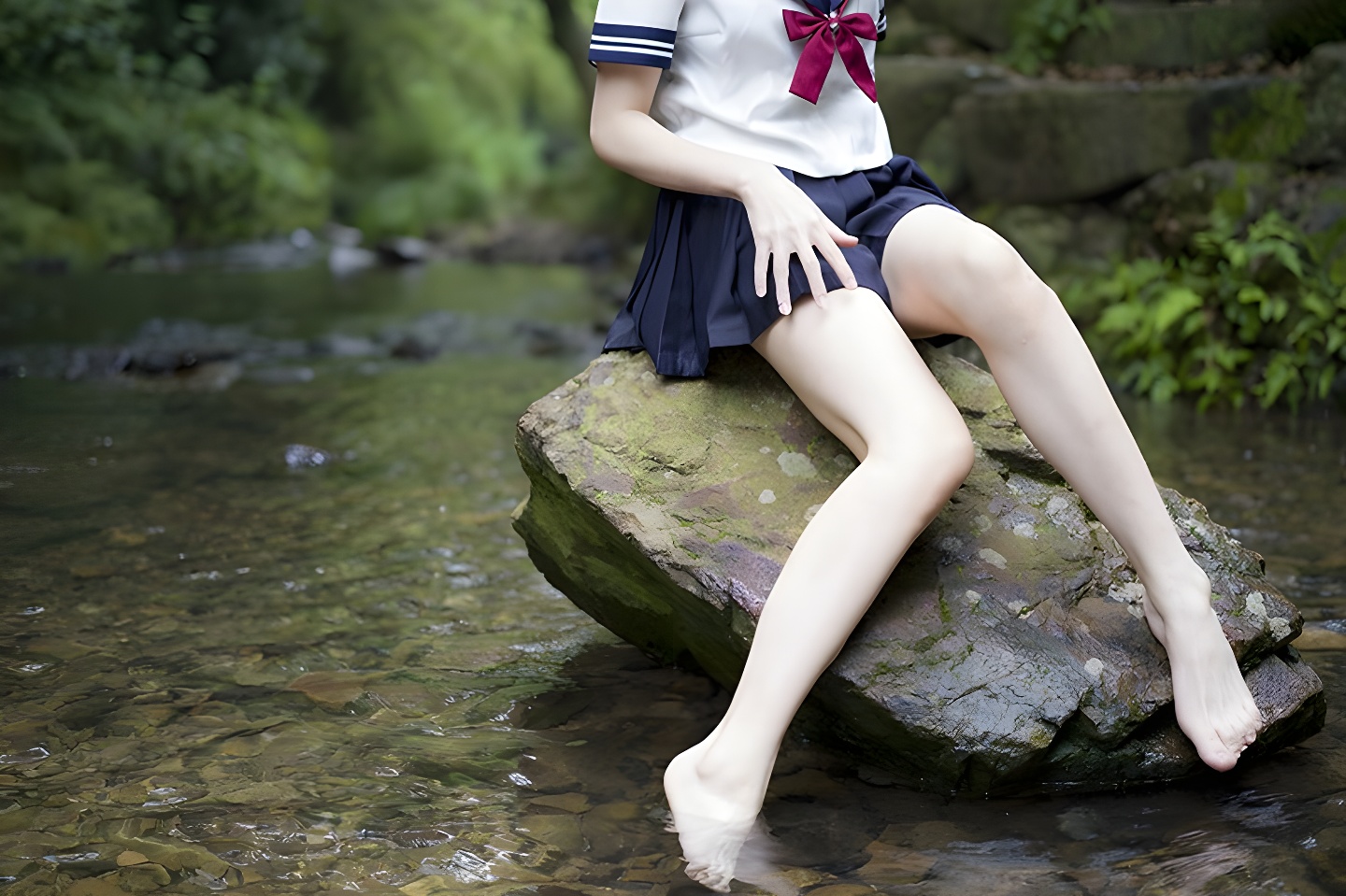 野外露出！魔物喵黑丝制服造型大揭秘，激萌学生妹的诱惑瞬间