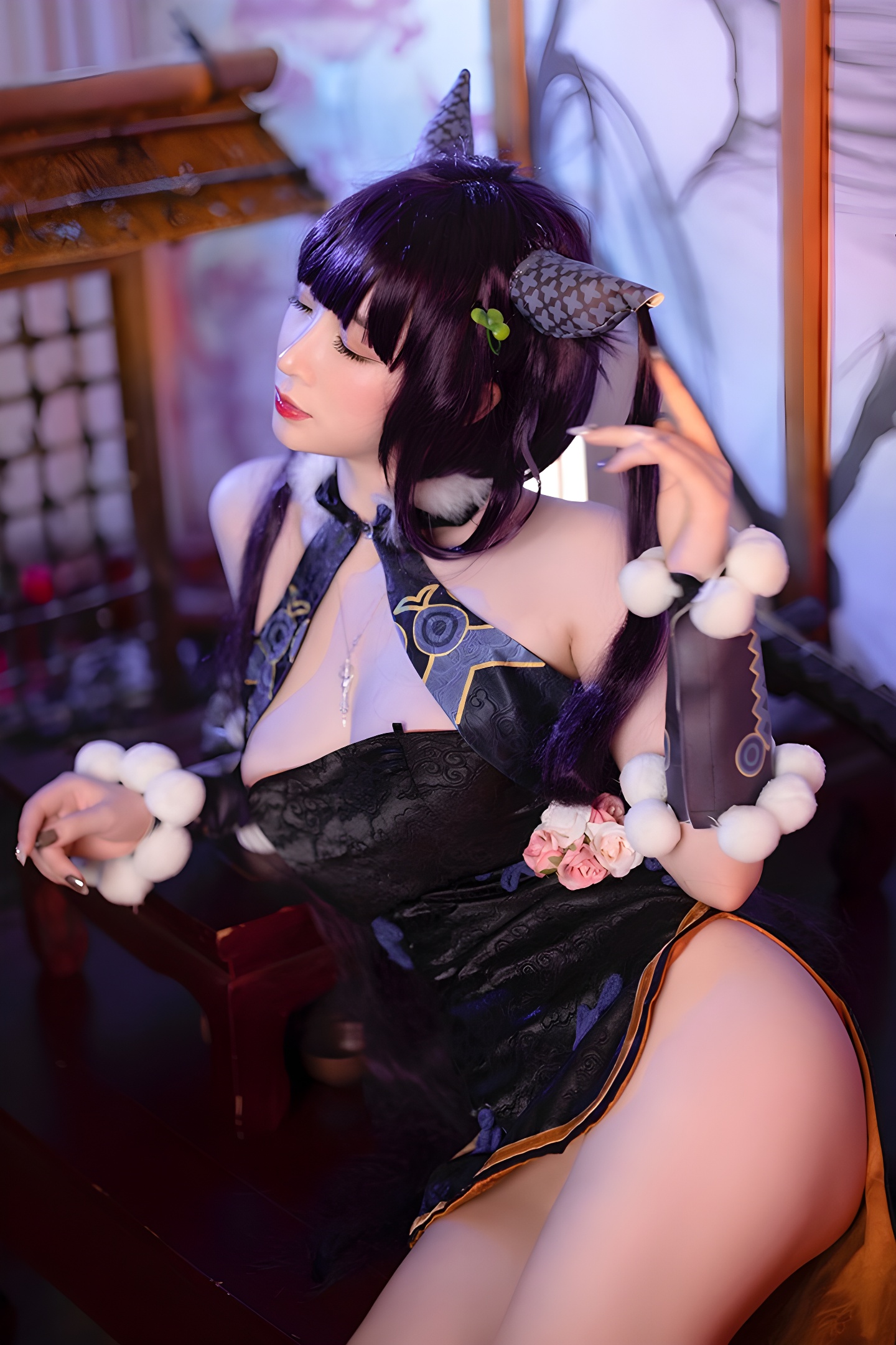 勾魂小妖叉子宝宝：极品美腿图片集，诱惑无法抗拒