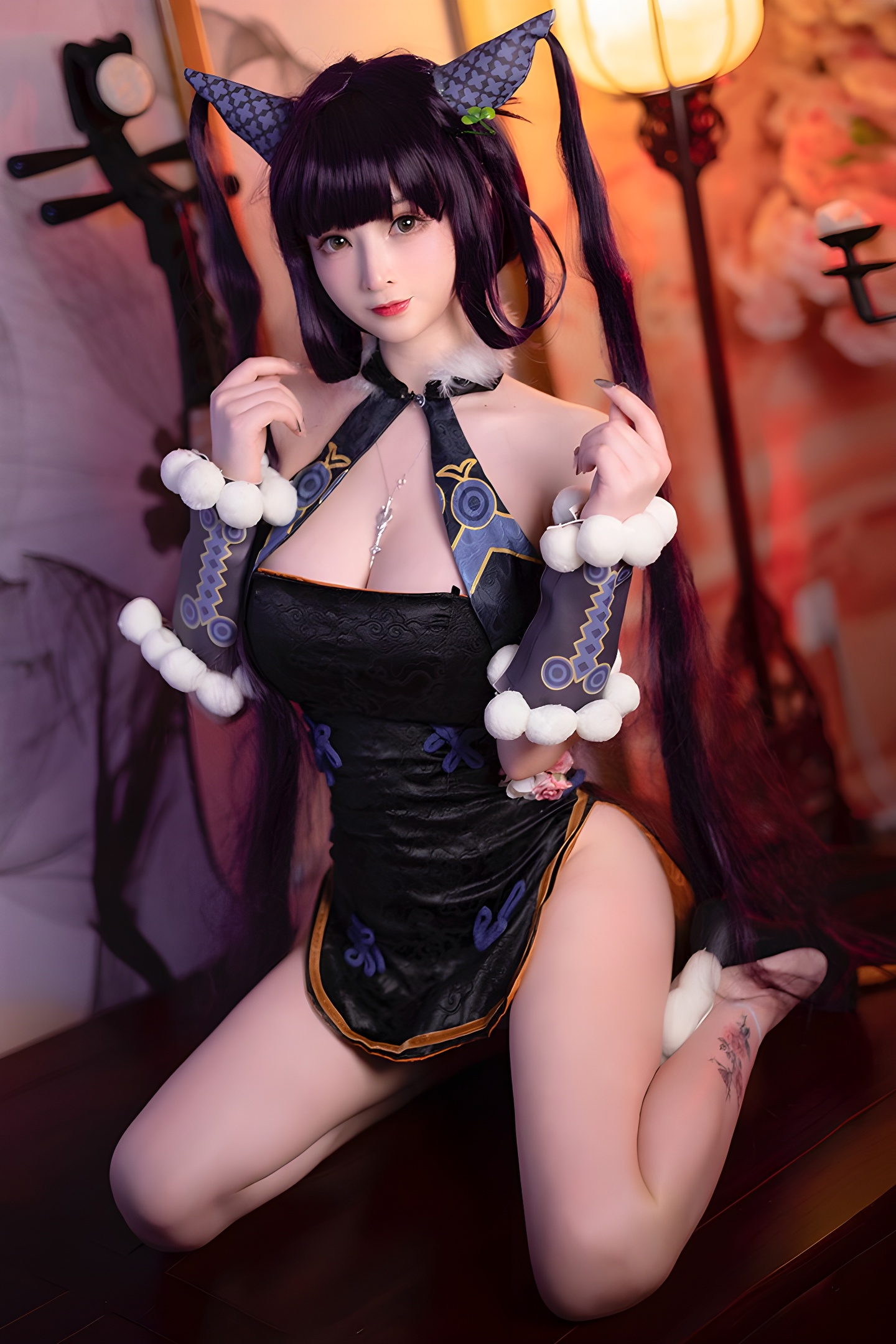 勾魂小妖叉子宝宝：极品美腿图片集，诱惑无法抗拒