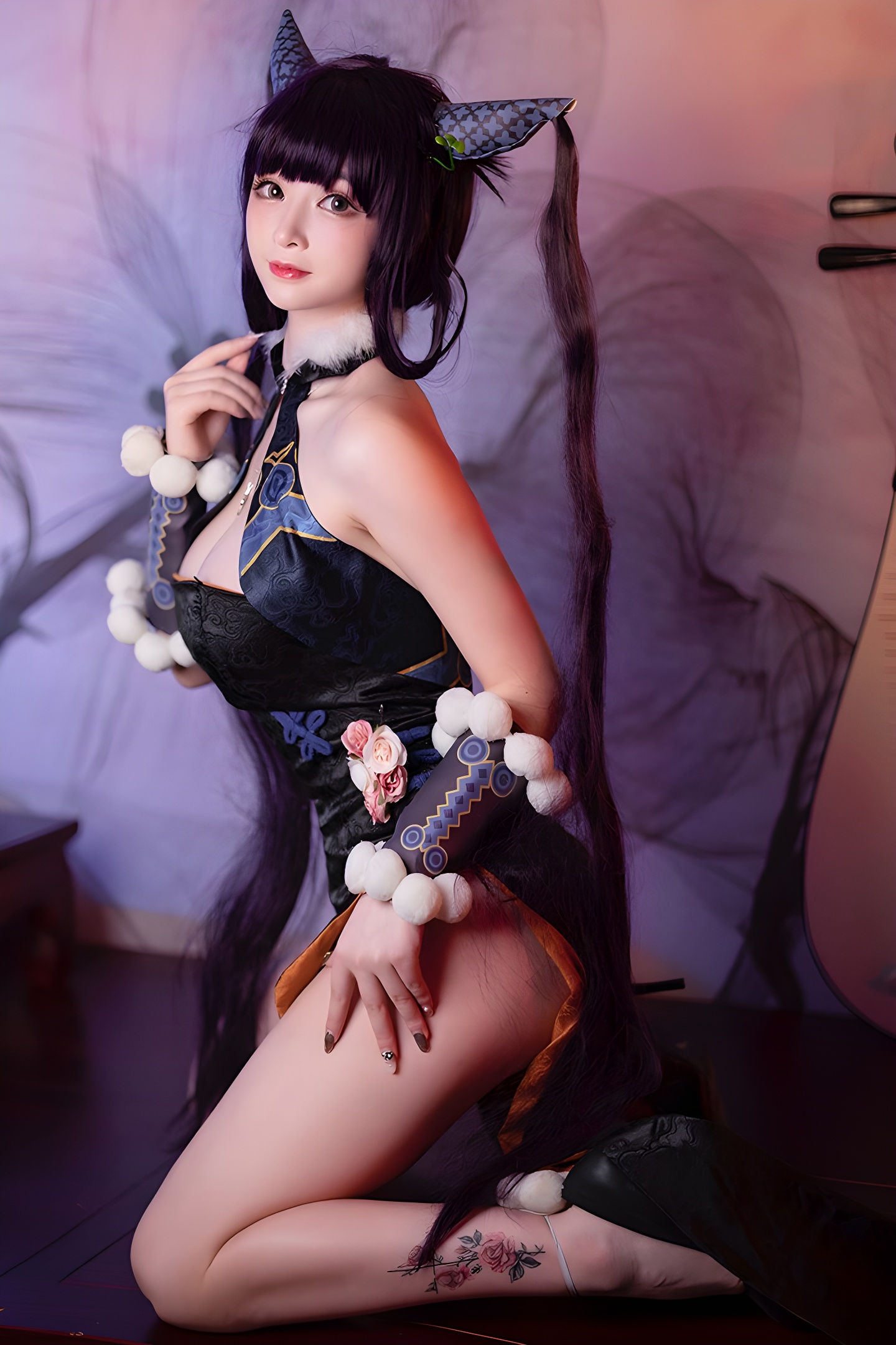 勾魂小妖叉子宝宝：极品美腿图片集，诱惑无法抗拒