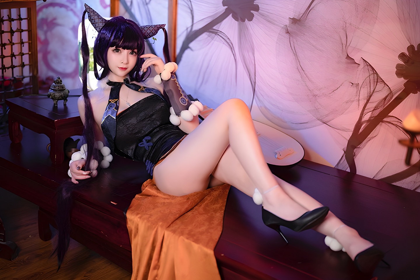 勾魂小妖叉子宝宝：极品美腿图片集，诱惑无法抗拒