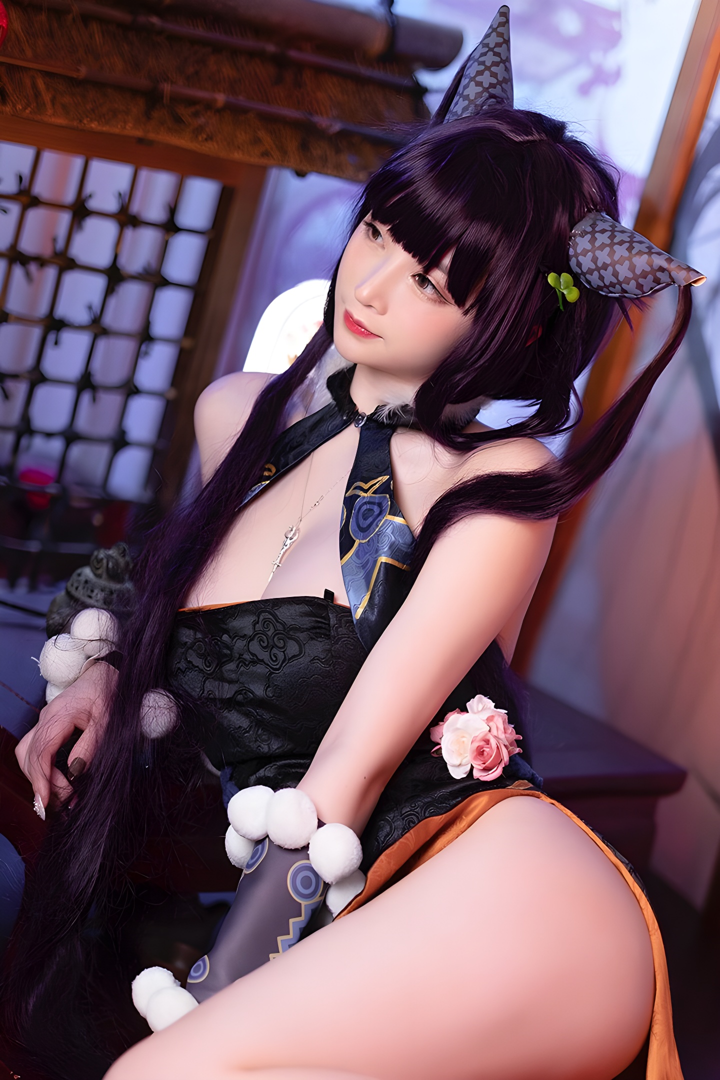 勾魂小妖叉子宝宝：极品美腿图片集，诱惑无法抗拒