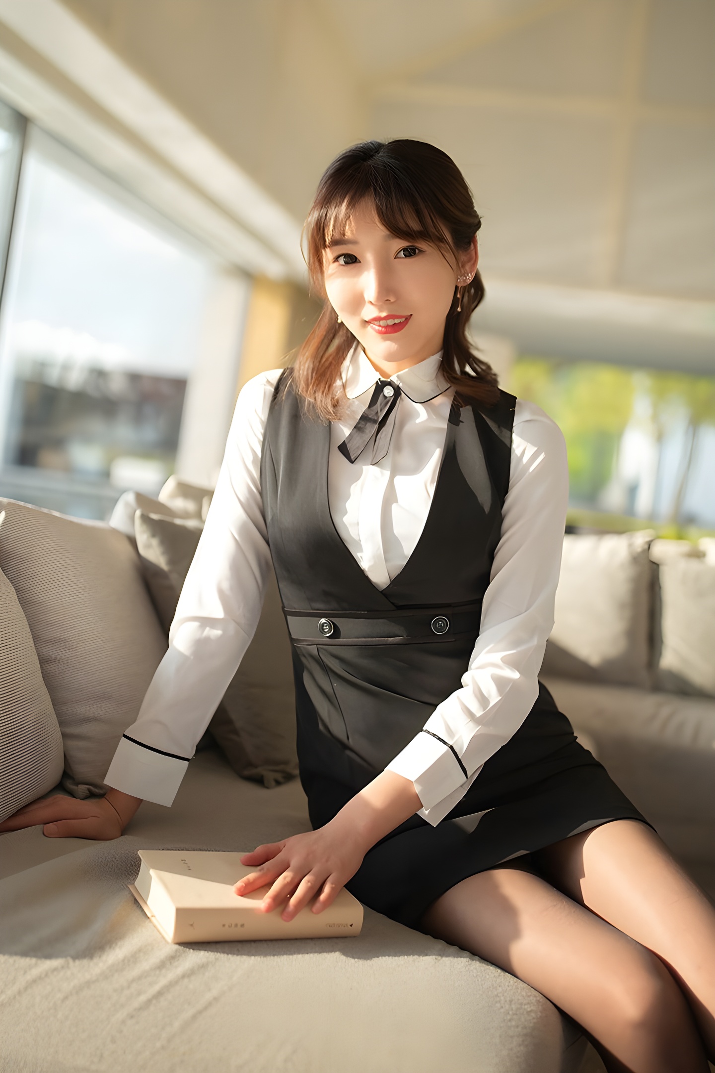 陆萱萱纯欲写真：白皙肌肤与奶甜气质全释放