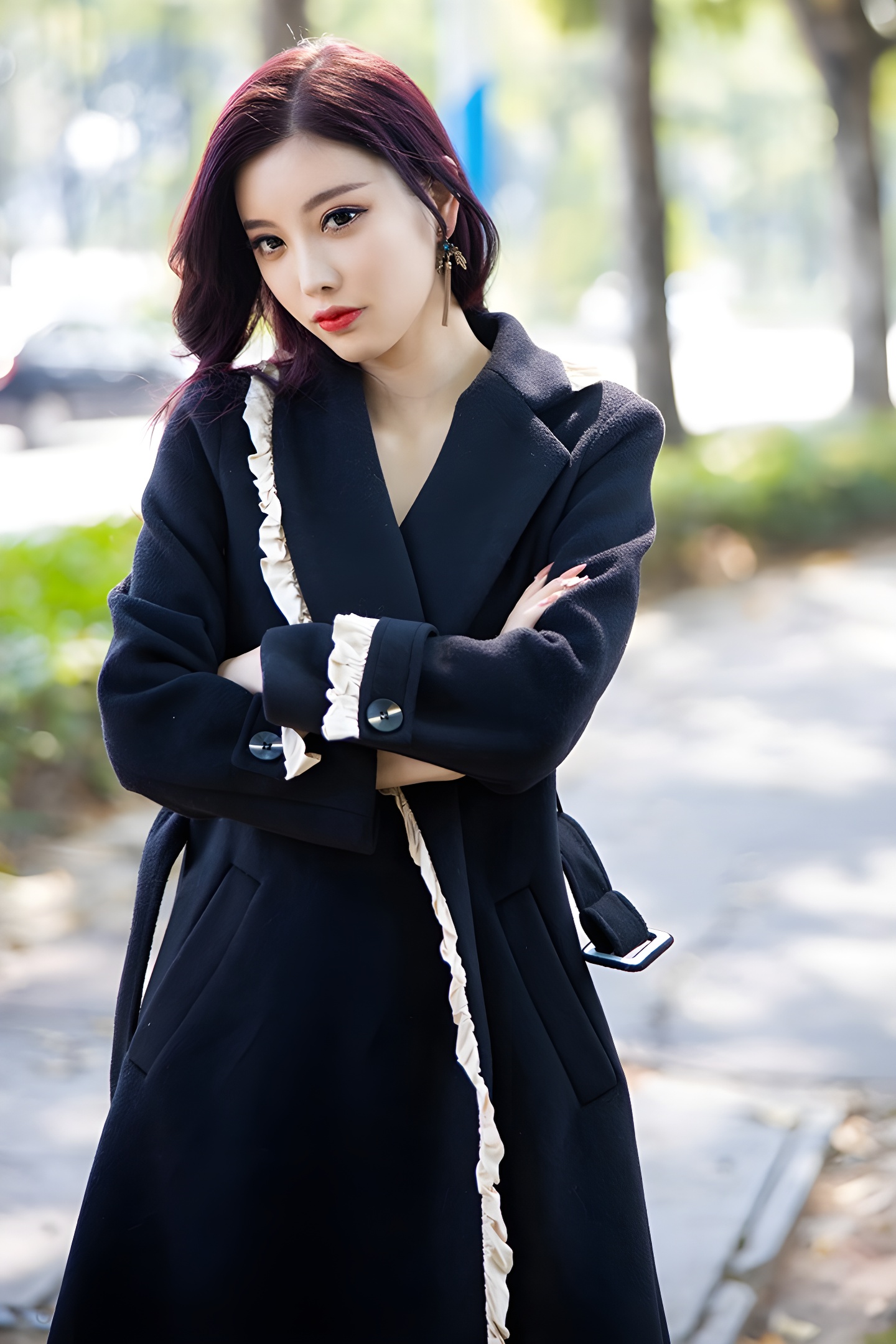 杨晨晨真空网袜写真：极品车模美脚诱惑全记录