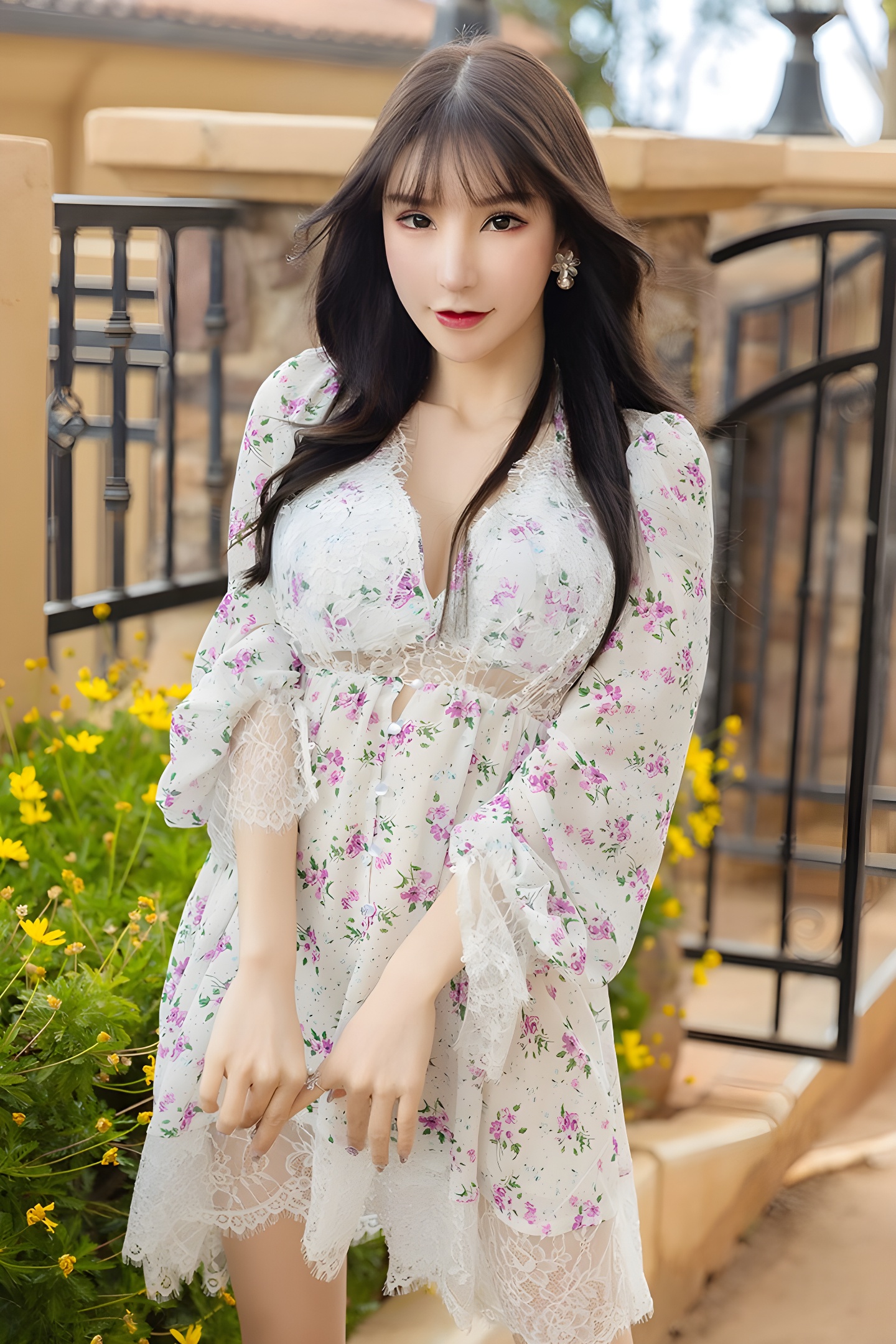 周于希纯欲风写真：透明蕾丝勾勒玉女曲线，撅臀pose撩人心弦