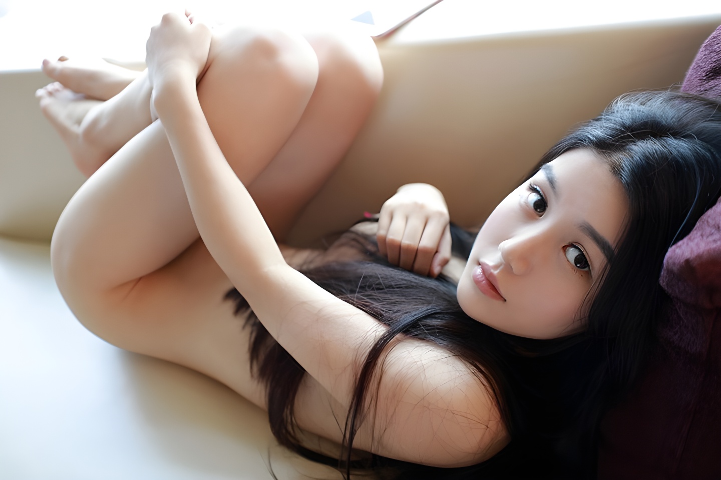 极致诱惑！王梓童半裸艺术写真 薄纱下的性感密码